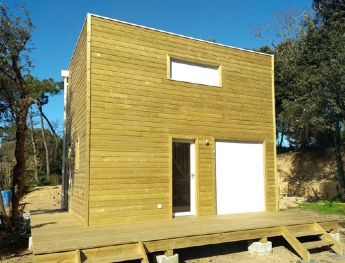 maison de vanace en bois construction